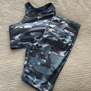 Nike Camo Sports Bra and Leggings Set